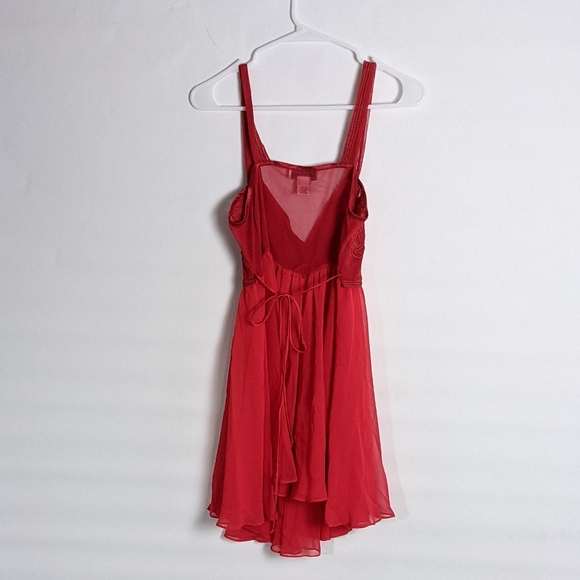 Flora Nikrooz red babydoll lingerie applique bust - Picture 3 of 8